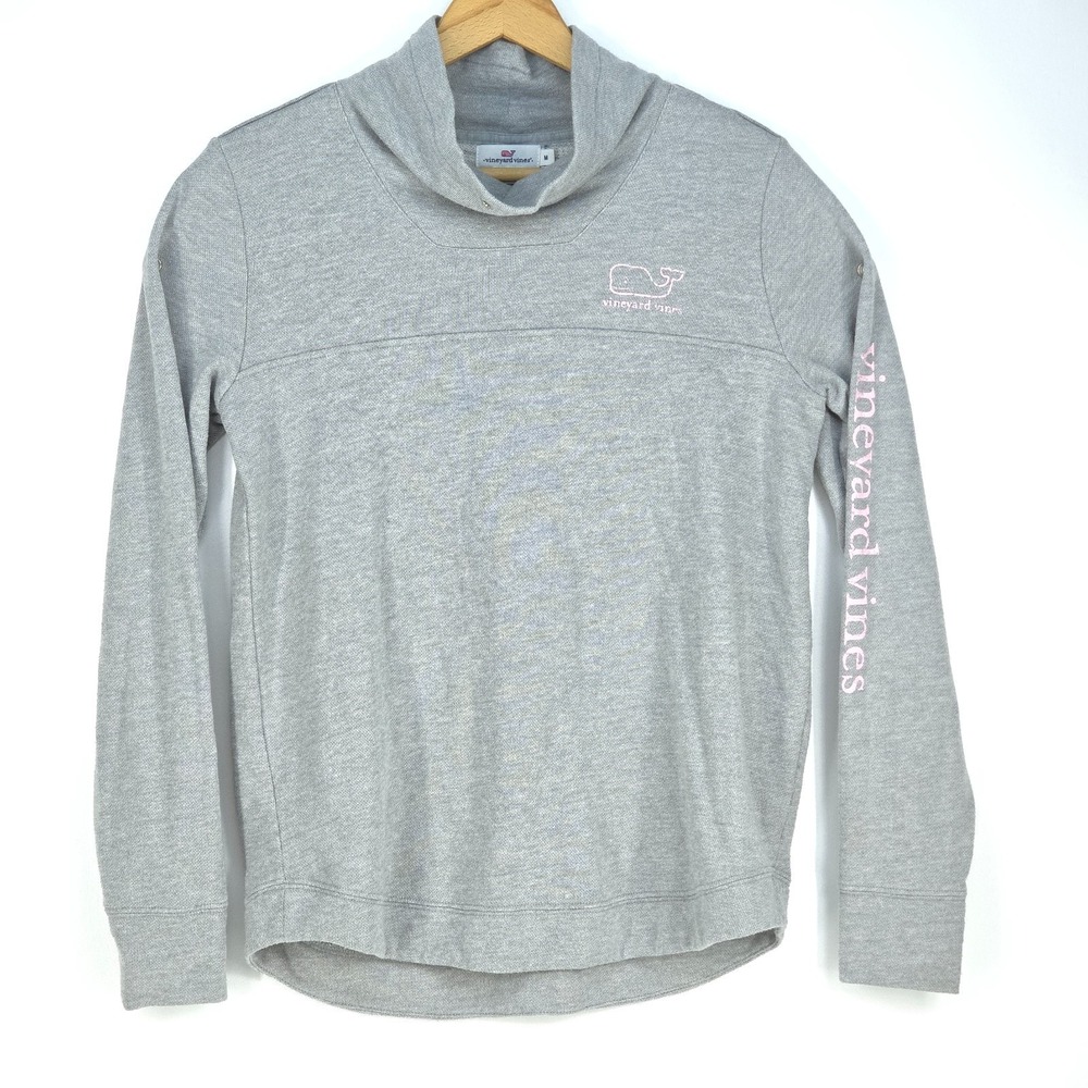 Vineyard Vines Funnel Neck Sweatshirt Women's Medium Mock Pullover Long Sleeve